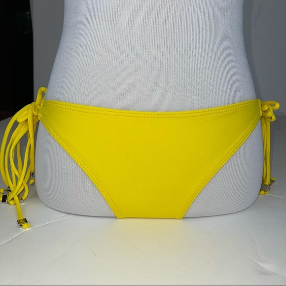 KORAL Swim Bikini Tie Bottoms Bright Yellow S - Picture 10 of 10